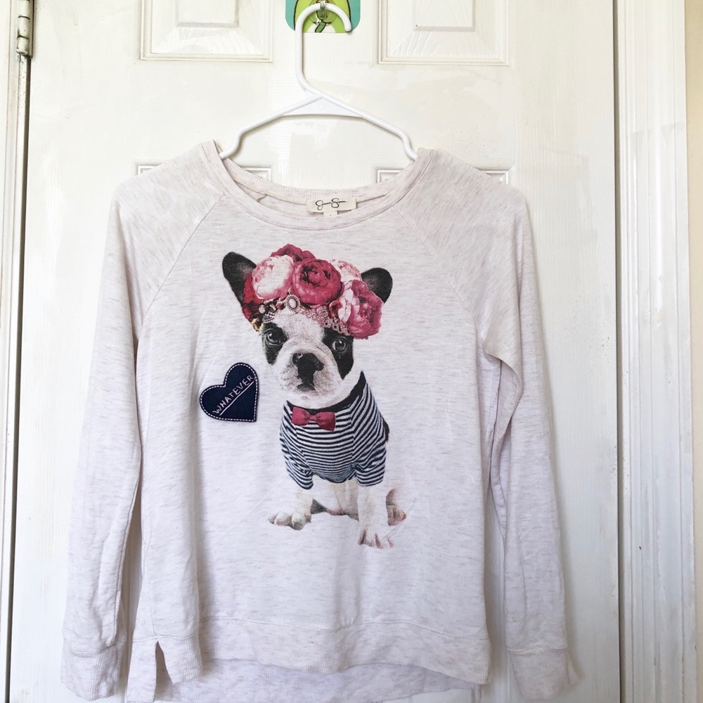 Jessica Simpson pug long sleeve
